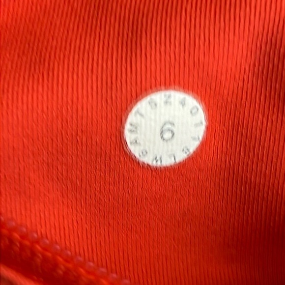 Lululemon Fast And Free High-Rise Tight Orange SZ 6 New - Picture 6 of 6